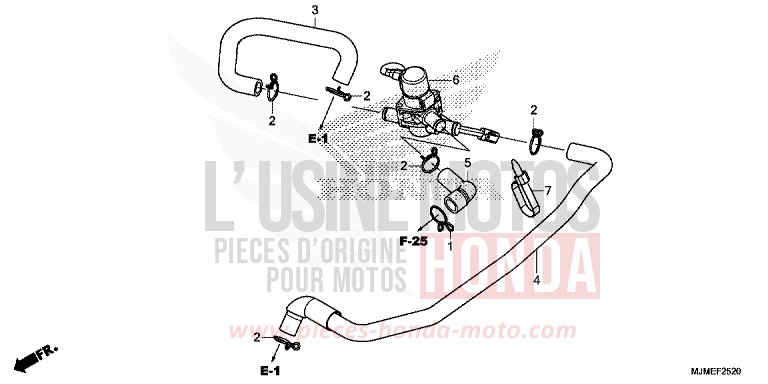LUFTEINSPRITZ-STEUERVENTIL von VFR800X „Crossrunner“ PEARL GLARE WHITE (NHB53) von 2017